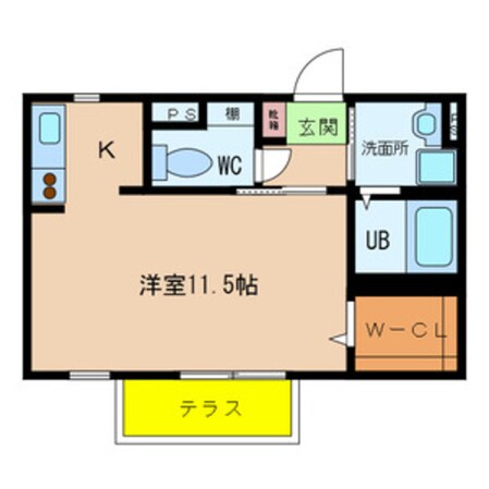 鴫野駅 徒歩2分 1階の物件間取画像